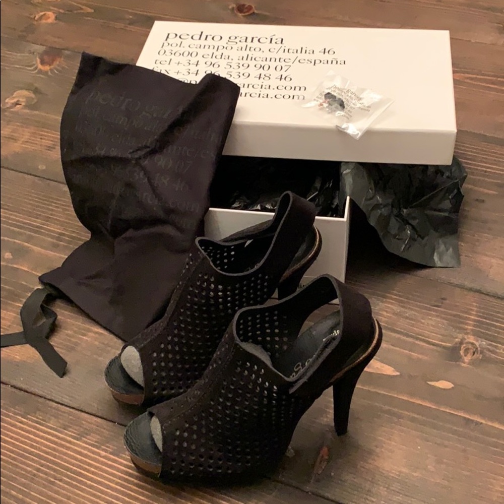 Pedro Garcia Candela Peep Toe Sling Backs